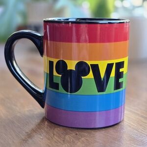 Disney Mickey Mouse Rainbow Silhouette Mug 20oz